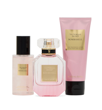 Bombshell Gift Set Victoria’s Secret – Perfume + Mist + Body Lotion (Edición Premium)